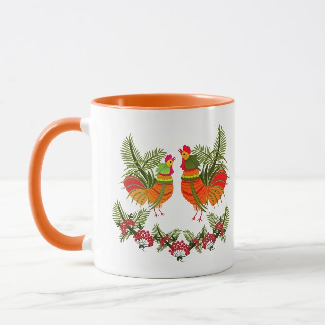 Hahn mit Henne Tasse (Links)