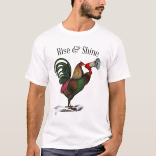 Hahn mit Loudhailer 2 T-Shirt