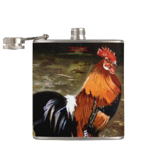 Hahn/Rooster/Gallisch Flachmann