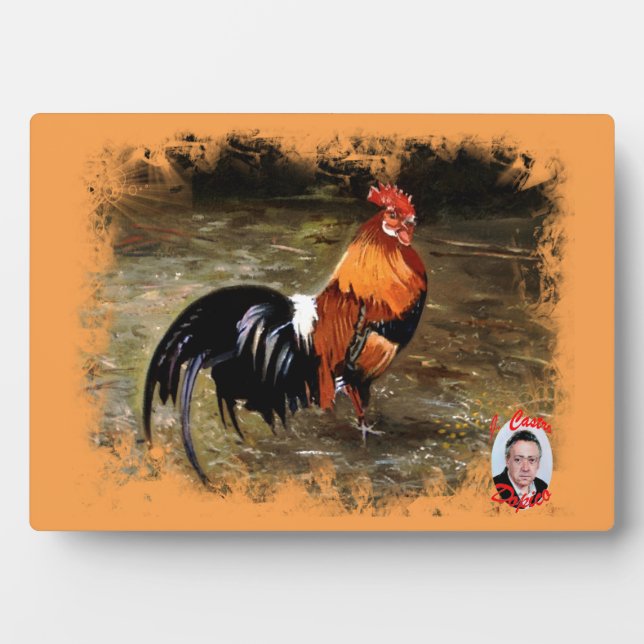 Hahn/Rooster/Gallisch Fotoplatte (Vorderseite)