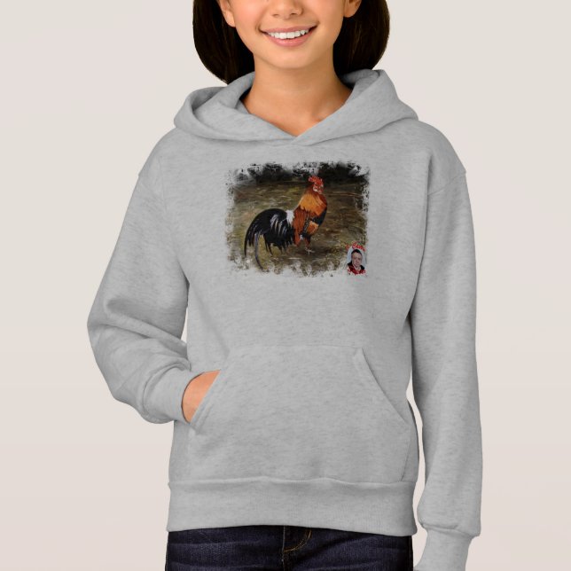Hahn/Rooster/Gallisch Hoodie (Vorderseite)