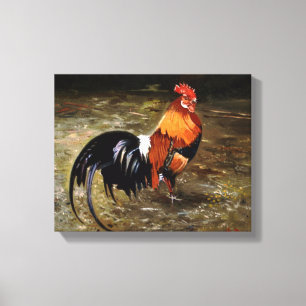 Hahn/Rooster/Gallisch Leinwanddruck