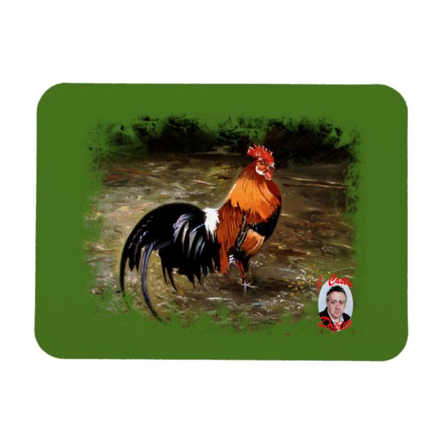 Hahn/Rooster/Gallisch Magnet (Horizontal)