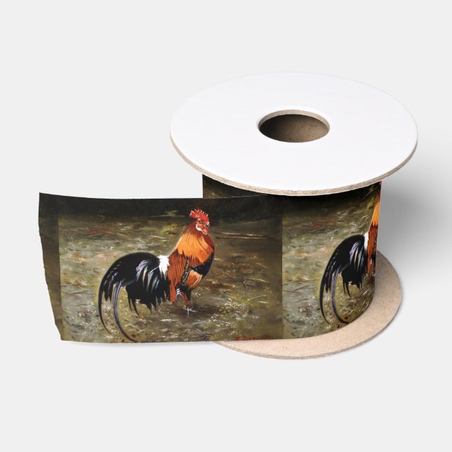 Hahn/Rooster/Gallisch Satinband (Spule)