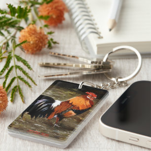 Hahn/Rooster/Gallisch Schlüsselanhänger