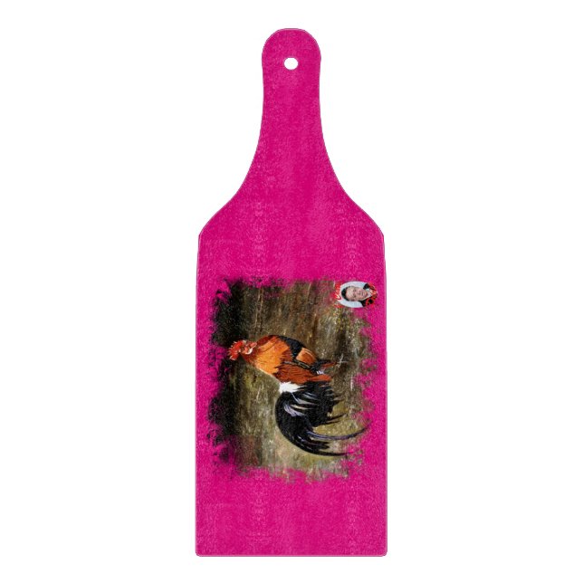 Hahn/Rooster/Gallisch Schneidebrett (Vorderseite)