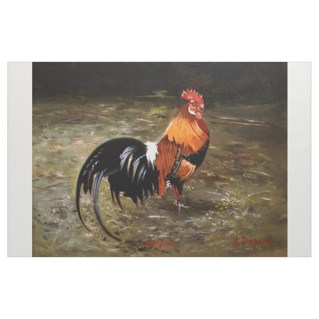 Hahn/Rooster/Gallisch Stoff (Yard (91,4 cm))