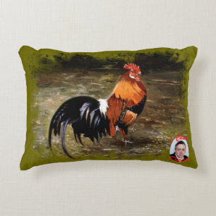 Hahn/Rooster/Gallisch Zierkissen