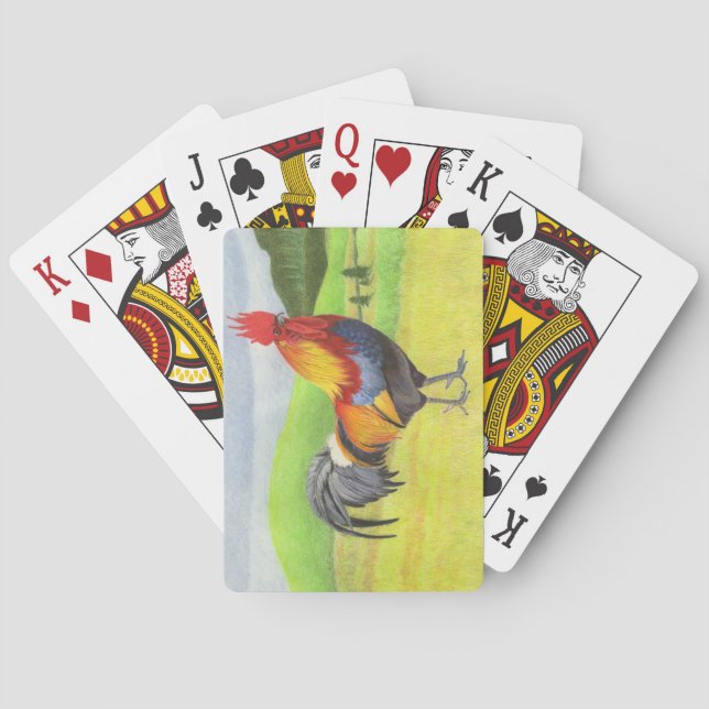 Hahn Spielkarten (Rückseite)