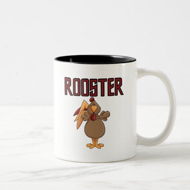 Hahn-T - Shirts und Geschenke Zweifarbige Tasse (Rechts)