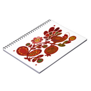HAHN UND BLUMEN NOTIZBLOCK