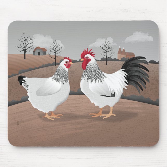 Hahn und Henne Mousepad (Vorne)