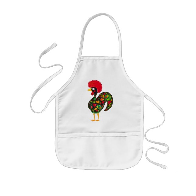 Hahn von Barcelos Nr02 - Galo de Barcelos Kinderschürze (Vorne)