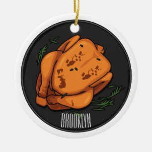 Hähnchen Cartoon-Illustration Keramik Ornament
