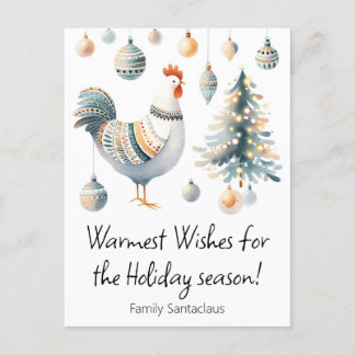 Hähnchen Feiertagspostkarte