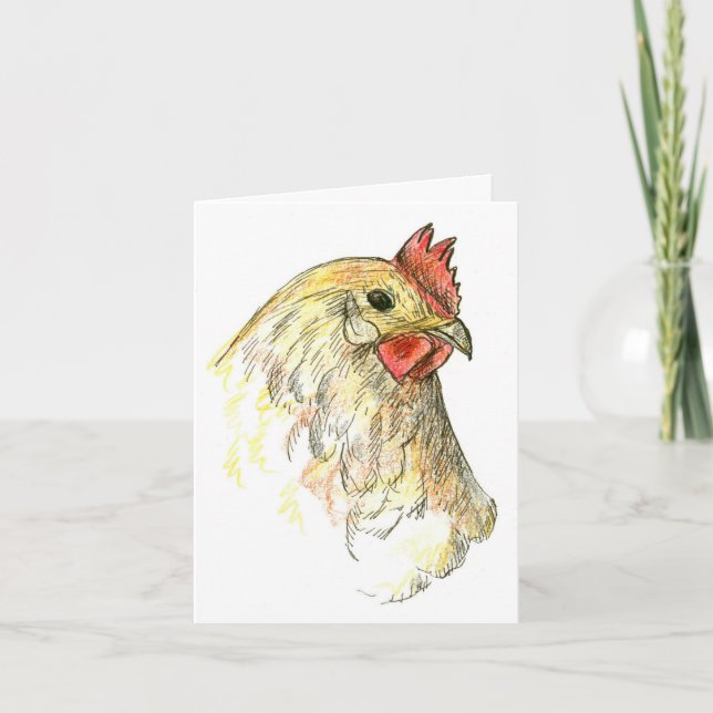 Hähnchen Hen Farm Animal Danke (Vorderseite)