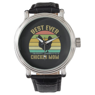 Hähnchen Kunst Bester Ever Hühner-Mama Armbanduhr