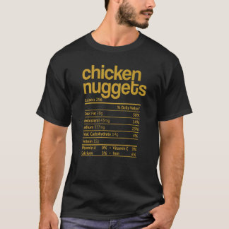 Hähnchen-Nuggets-Ernährungsfakten Thanksgiving Chr T-Shirt