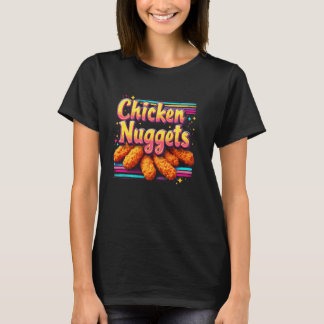 Hähnchen-Nuggets-Liebhaber Lustiger Retro-Bootleg T-Shirt