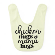 Hähnchen-Nuggets und Mamas Umarmungen Baby-Bib