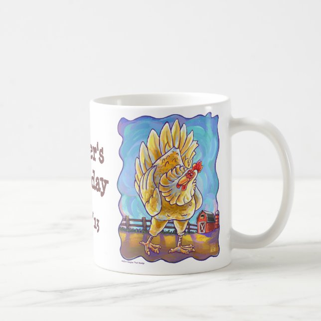 Hähnchen Party Center Kaffeetasse (Rechts)