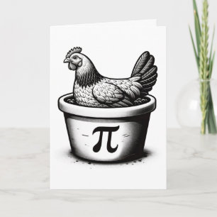 Hähnchen-Pot-Pie-Lustiger-Mathe-Witz-Hähnchen-Pot- Karte