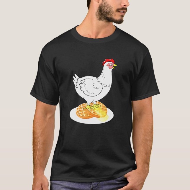 Hähnchen und Waffeln T-Shirt (Vorderseite)