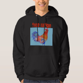 Hähnchen-Wasserfarbenrooster-Hähnchen Hoodie