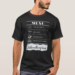 Hähnchen Wing Chicken Hotdog Bologna Song Lyrie Me T-Shirt