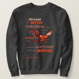 Hähnchen-Zitat Herren-Sweatshirt Sweatshirt