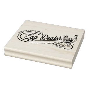 Hähncheneier-Händler Hustenkautschuk-Briefmarke Gummistempel