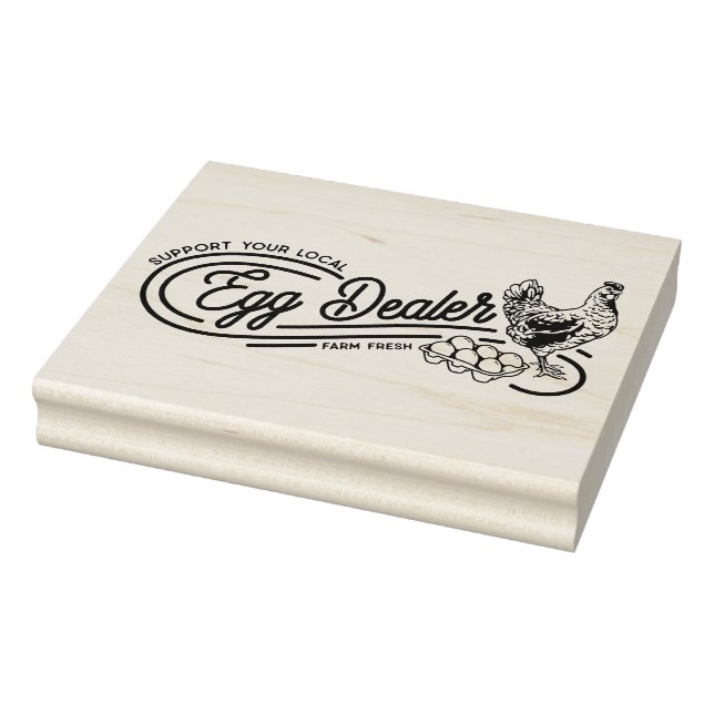 Hähncheneier-Händler Hustenkautschuk-Briefmarke Gummistempel (Stempel)