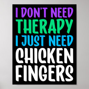 Hähnchenfinger Ich liebe Hähnchenfinger Lustig Poster