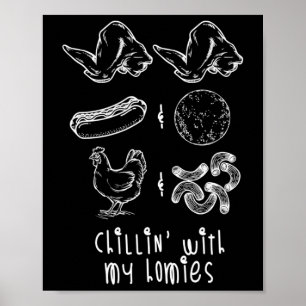 Hähnchenflügel Hot Dog Und Bologna Shirt Poster