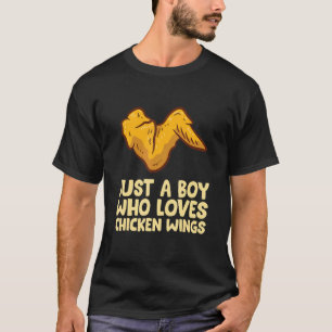 Hähnchenflügel-Junge, nur ein Junge, der Hähnchenf T-Shirt