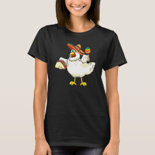 Hähnchenliebhaber-Mexikanischer-Hut-Cinco-De-Mayo- T-Shirt