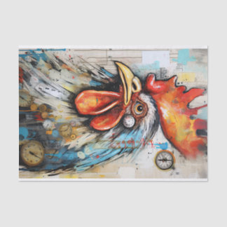 Hähnchenroster Art Vintage Entdeckungsreise zur Al Seidenpapier