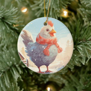Hähnchentier, Kawaii, Niedliches Haustier-Lover-Ge Keramik Ornament