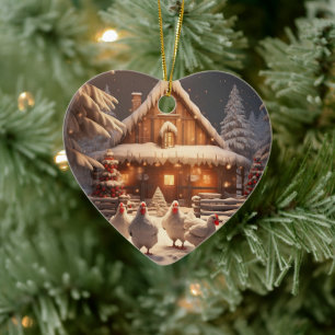 Hähnchentier, Kawaii, Niedliches Haustier-Lover-Ge Keramik Ornament