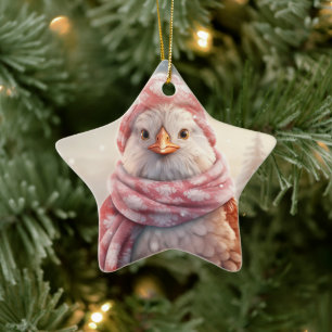 Hähnchentier, Kawaii, Niedliches Haustier-Lover-Ge Keramik Ornament