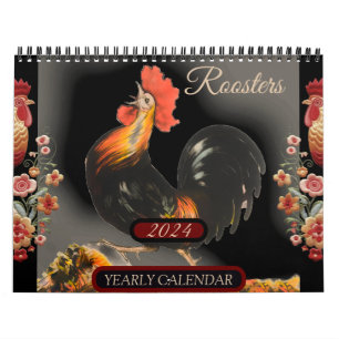 Hähne Natur Bauernhof Tiere Vögel Kalender