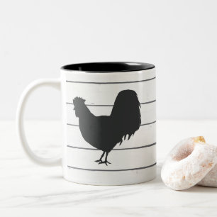 Hahnenfarm-Illustration Tasse