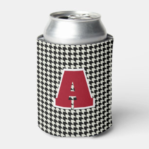 Hahnentritt-Monogramm Dosenkühler