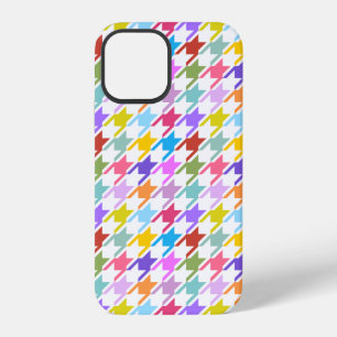 Hahnentritt-Multicolor+Weiß-Muster iPhone 12 Hülle