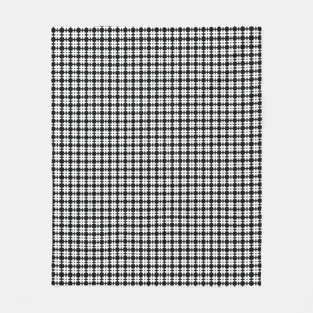 Hahnentrittmuster Fleece Blanket (Vorderseite)