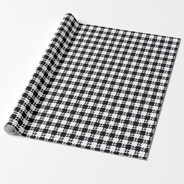 Hahnentrittmuster Geschenkpapier (Ungerollt)