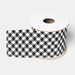 Hahnentrittmuster Grosgrain Ribbon Ripsband