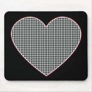 Hahnentrittmuster-Herz (Tuscaloosa, Alabama) Mousepad