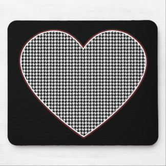 Hahnentrittmuster-Herz (Tuscaloosa, Alabama) Mousepad