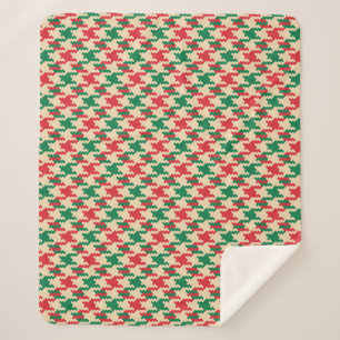 Hahnentrittmuster Karo Muster, Hunde Zahn Design. Sherpadecke